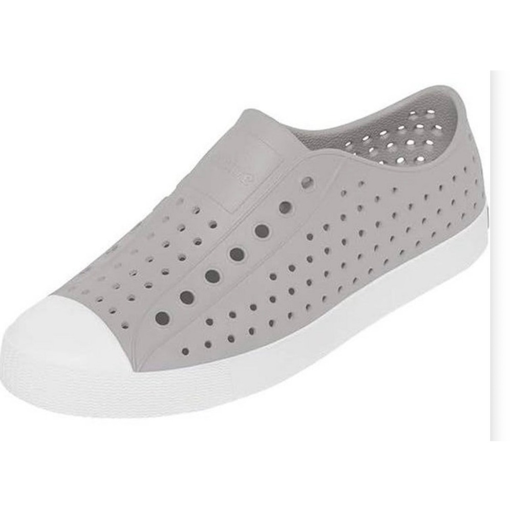 Native Jefferson Unisex‎ Waterproof Slip-On Regular Shoes Gray Womens 7 Men's 9